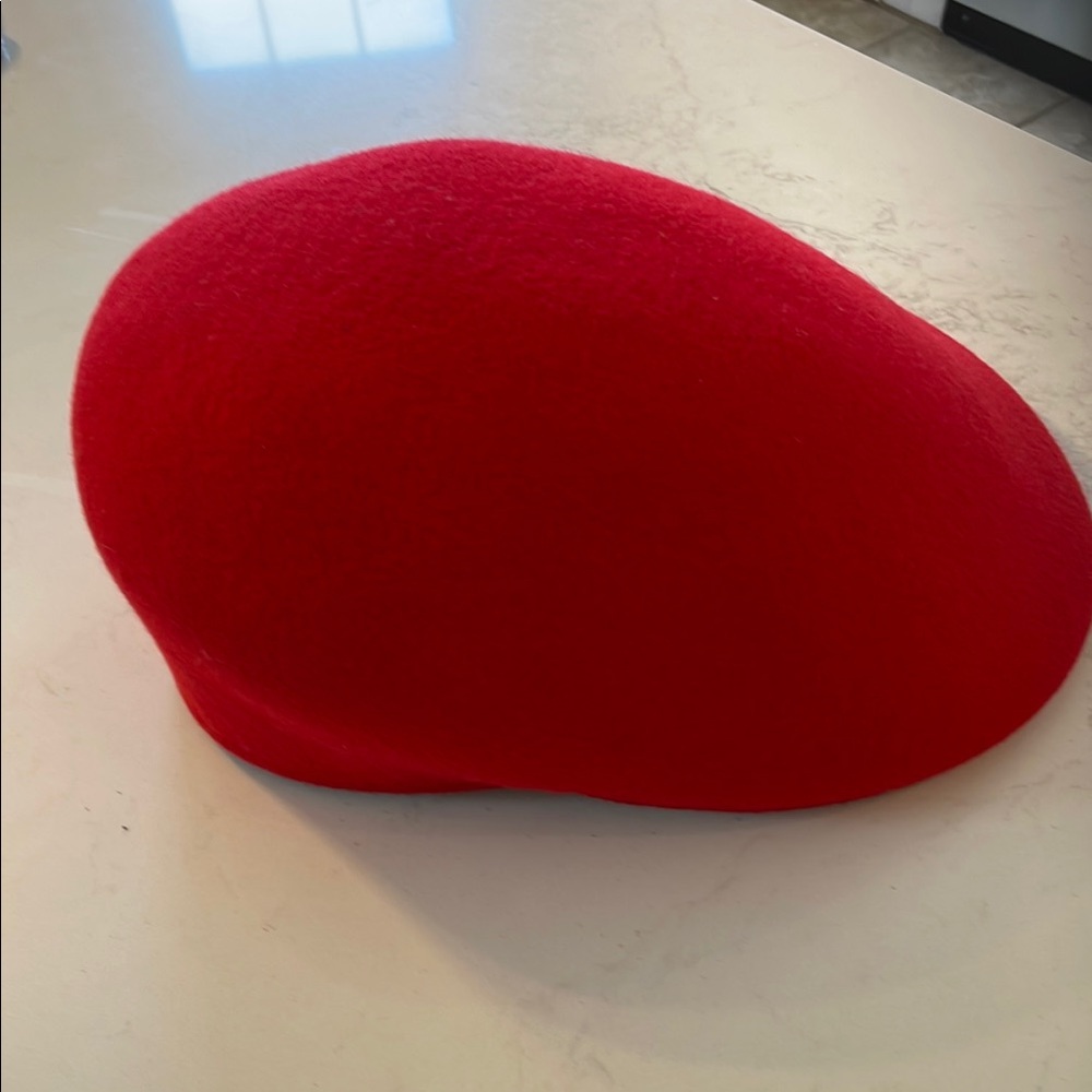 Brooks 100% Wool Vibrant Red Cap